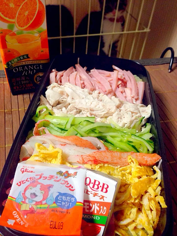 高1息子弁当50日目！冷やし中華弁当〜( ´ ▽ ` )ﾉ|じゅんけさん