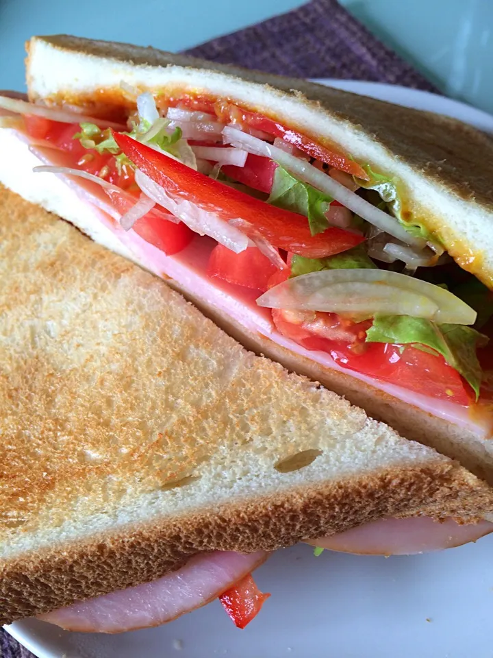 Toasted ham and vegetable sandwich|Nigelさん