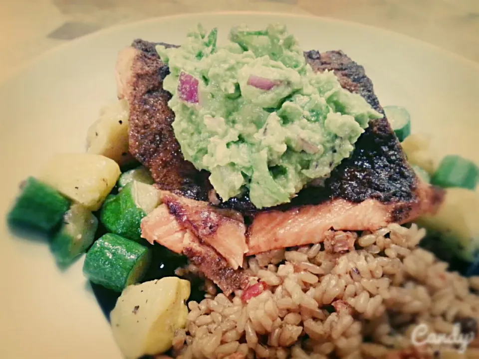 Copper River Salmon with Avocado Salsa|Courtney Alizabet Riess Handelさん