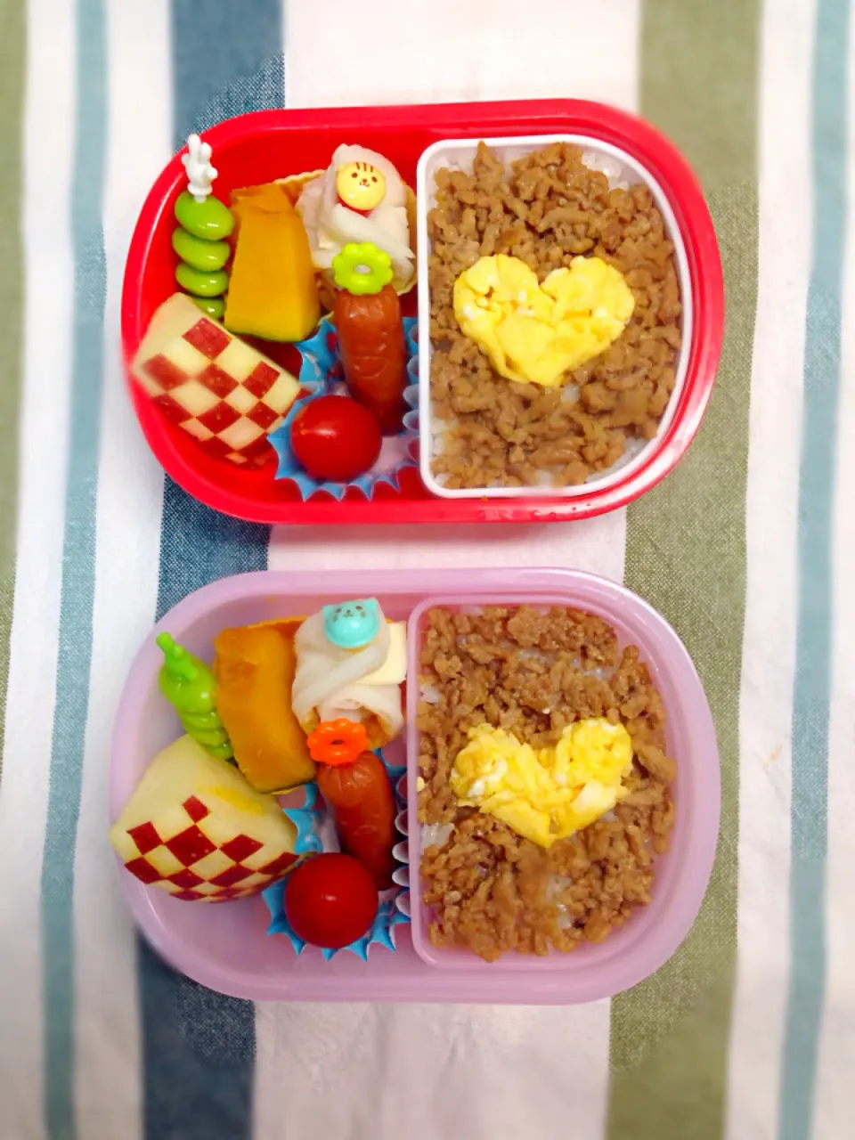 そぼろご飯お弁当(^-^)|ひよさん