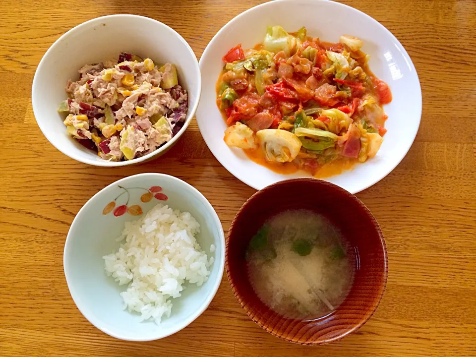 Snapdishの料理写真:本日のお昼ごはん|satchさん