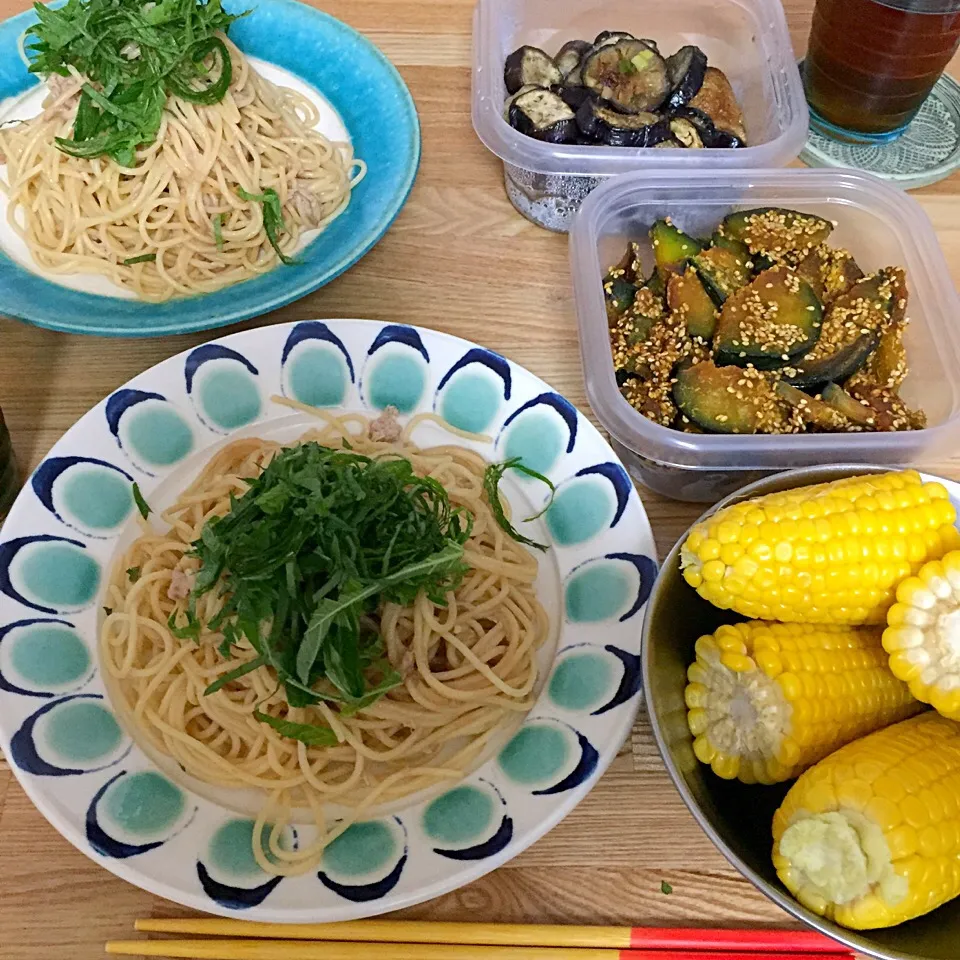 大葉にんにく醤油パスタ 常備菜|megさん