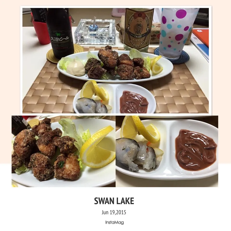 Snapdishの料理写真:氷頭なます、塩辛、醤油麹の唐揚げ|Kozawa Eriさん