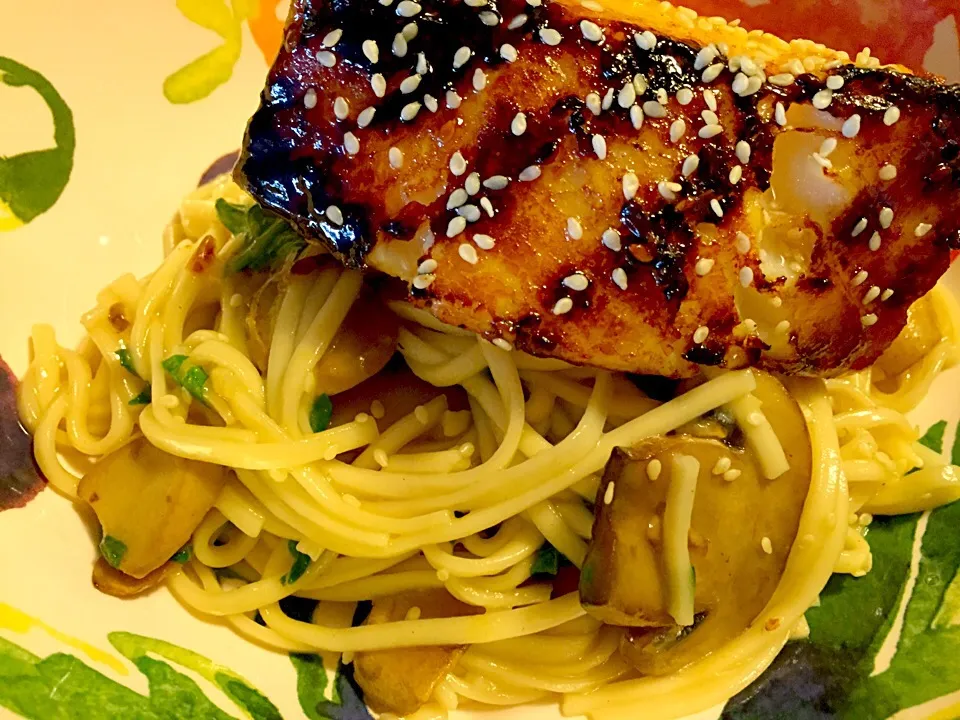 Sea bass w soba noodles|Kristen Johnsonさん