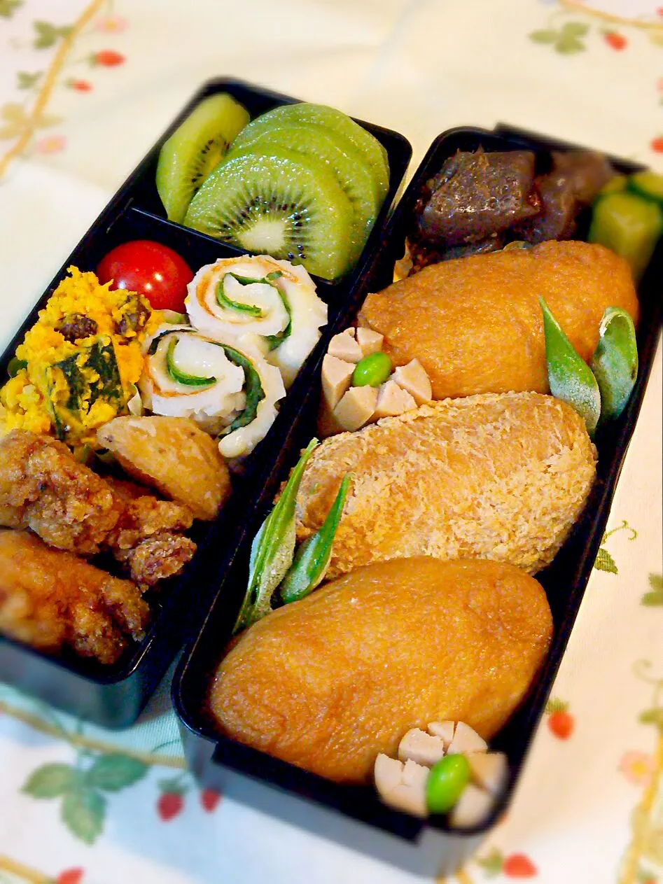 2015/6/20＊息子の体育祭弁当♪6色キング オブ 弁当目指してみました(*≧∀≦*)|あゆさん