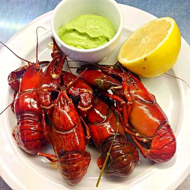 crawfish with dill mayonnaise|CHUENCHAIさん