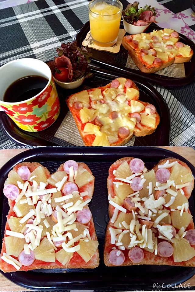 Hawaiian pizza toast for  lazy weekends|Babyluv Cabrera Ocampoさん