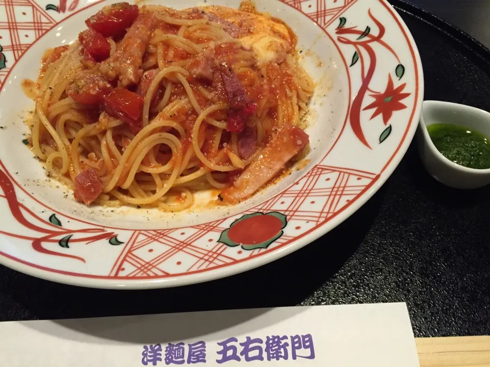 Snapdishの料理写真:スパゲティー マルゲリータ大盛り🍝|まさとさん