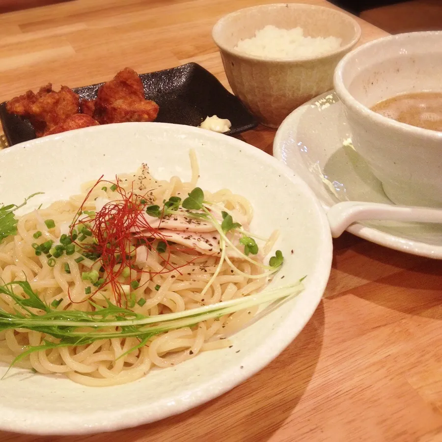 鶏白湯つけ麺・唐揚げセット|美也子さん