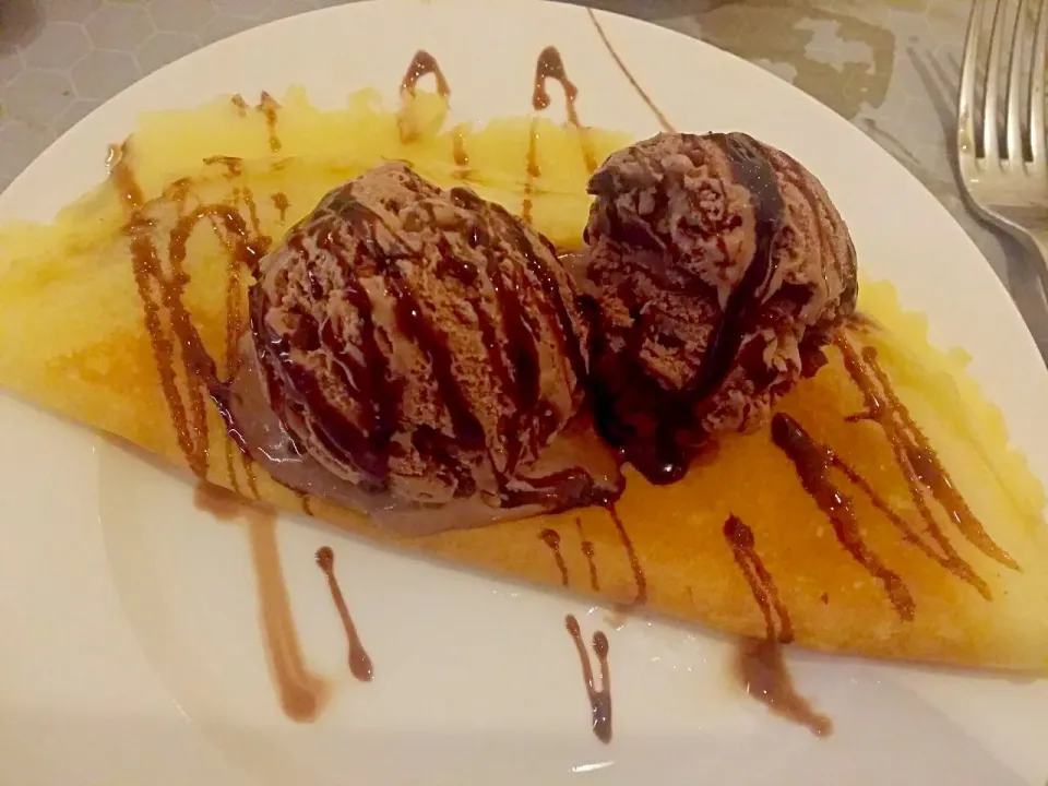 Choc Ice Cream  Crepe 😍😙|🌷lynnlicious🌷さん