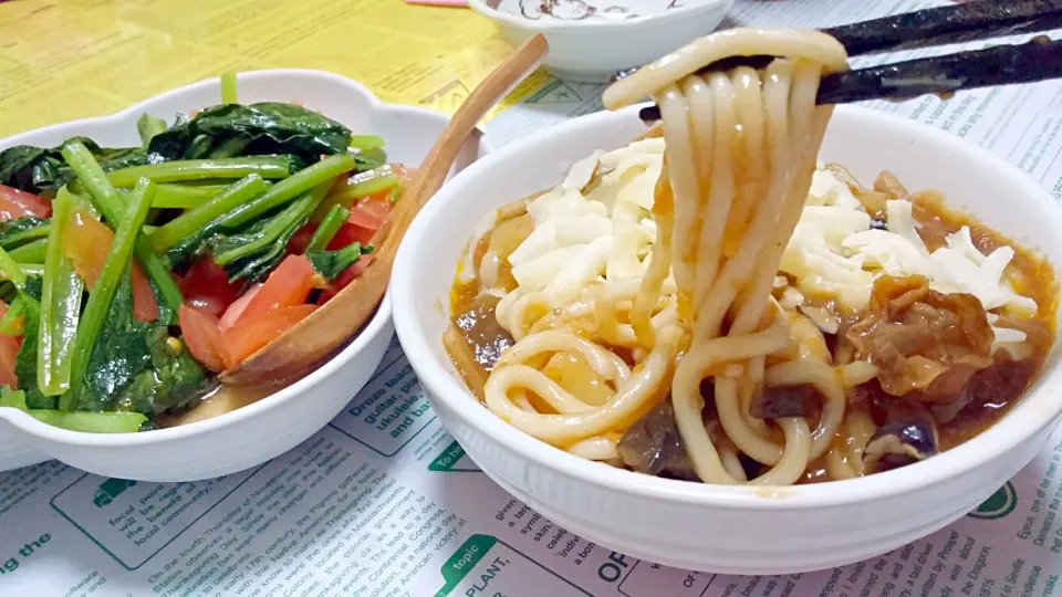 カレー二日目はうどんで☆|みぽりんさん