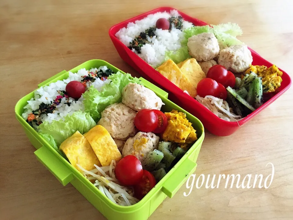 Snapdishの料理写真:2015.6.13 息子達 試合お弁当♪|プーティさん