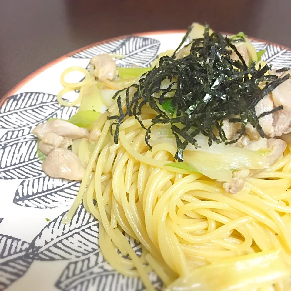 鶏と長ネギの和風パスタ|chobicmさん