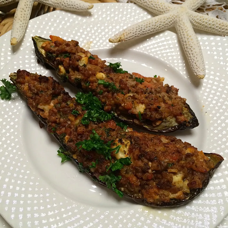 Snapdishの料理写真:Stuffed Aubergine baked in the oven;)|aястасияさん