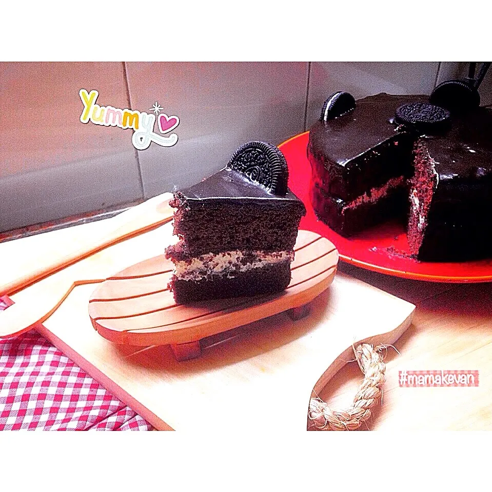 chococake w/choco ganache 🍫🍫🍰|meilizaさん