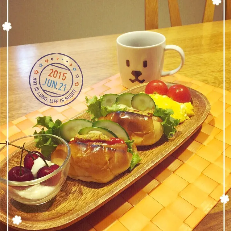 Snapdishの料理写真:朝ごパン🍴|まんぞーさん