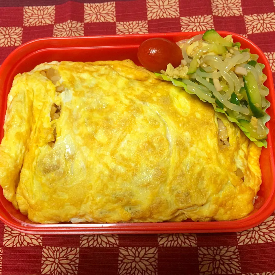 オムライスと春雨サラダ弁当|しーさん