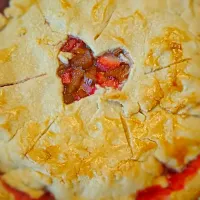 Snapdishの料理写真:Strawberry rhubarb pie|Samantha Ely-Petersonさん