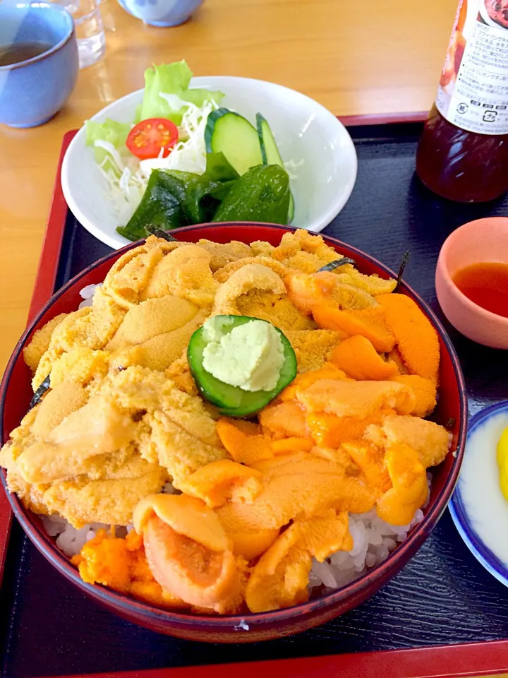 利尻島の「生うに丼」初体験です！|takamuraさん