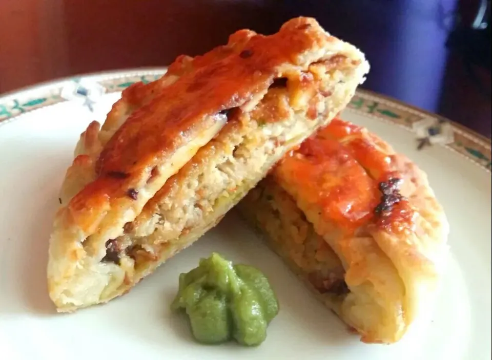 Kozher chicken cheese pie with mung bean paste|ibby lerrickさん