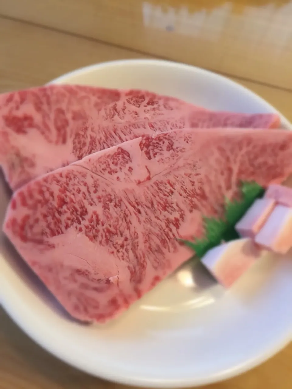 Snapdishの料理写真:父の日ステーキ焼く前|りえさん