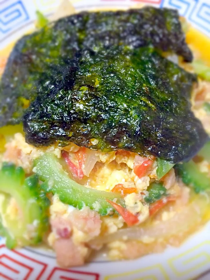 Snapdishの料理写真:Ampalaya con carne nori|sharmellさん