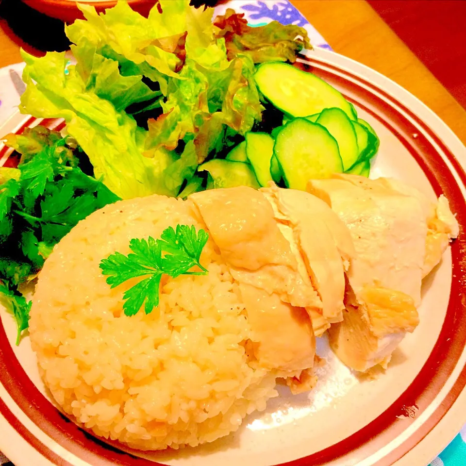 カオマンガイで夕食🍚🍚|かずみさん