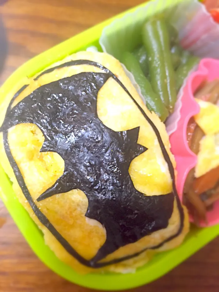 Snapdishの料理写真:ちびギャン弁当❤︎BATMAN|00shellyさん