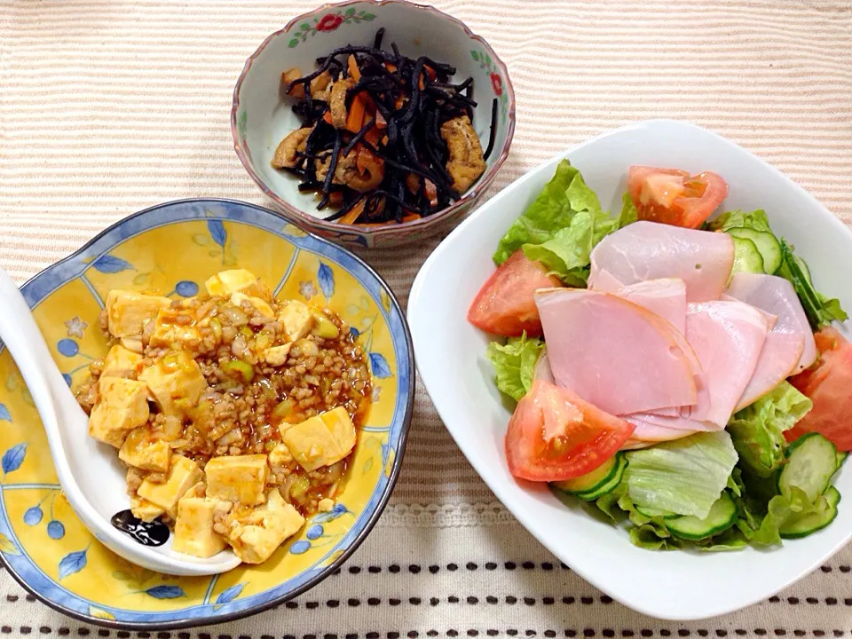 麻婆豆腐✨晩ごはん|ほなさん