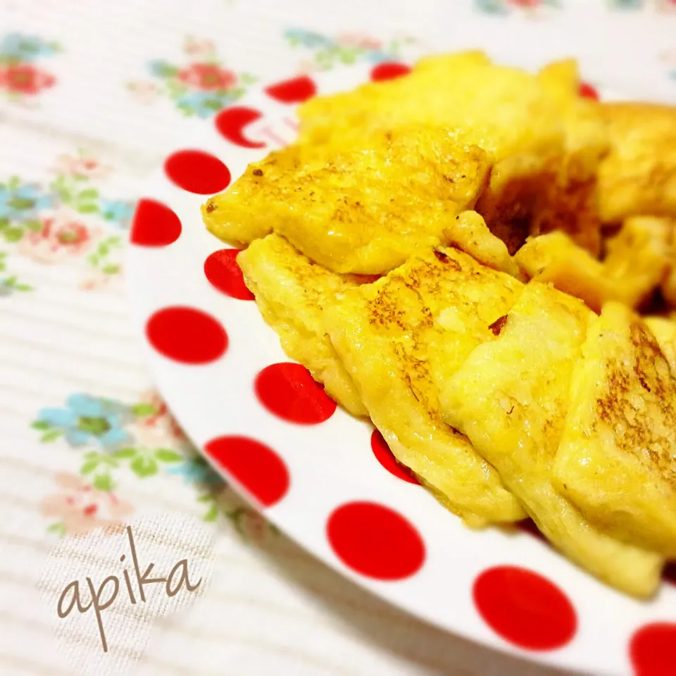 一晩漬けるだけでとろ〜りフレンチトースト＊ホテルの味を再現してみました|あぴかさん