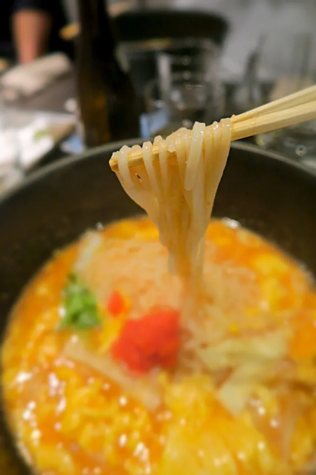 明太あんかけ玉子とじうどん|イノウエシンゴさん