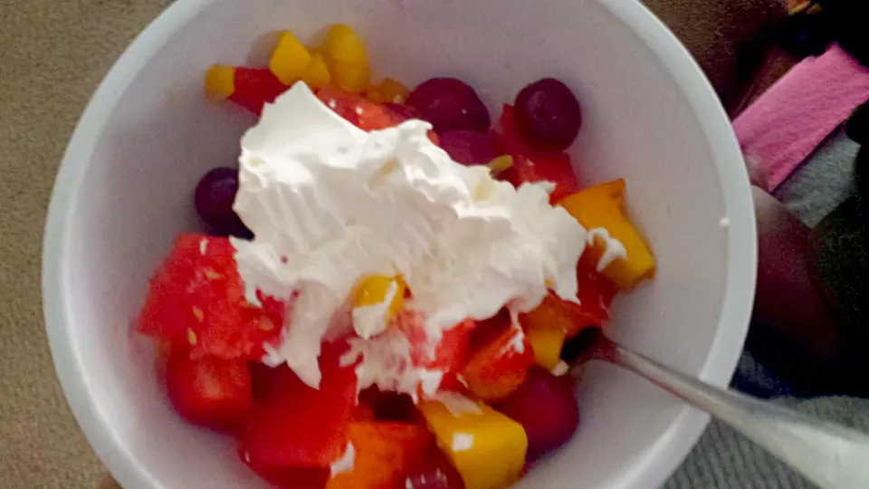 Fresh Fruit With Whipped  Cream|JKさん