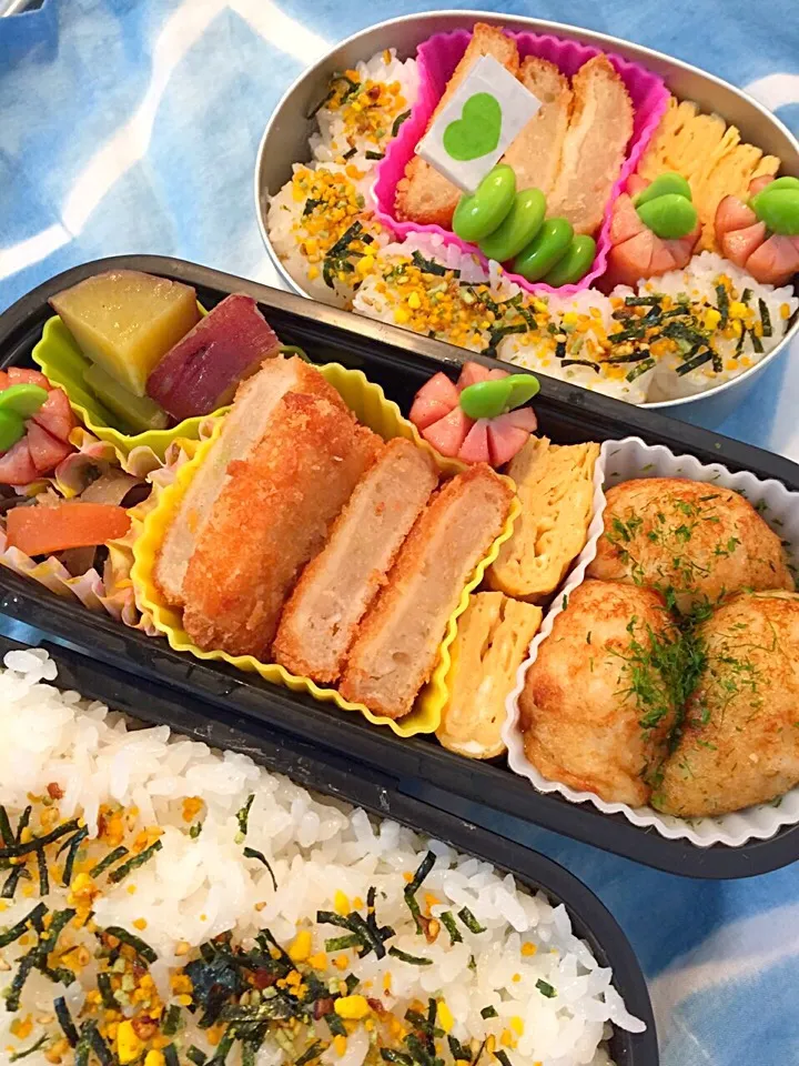 スチック弁当！たこやき きんぴら 卵焼き さつまいも甘煮 ウィンナー|asamisaraさん