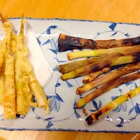 根曲がり竹の丸焼きとてんぷら〜ん(*´∀`)b|あんちゃんさん