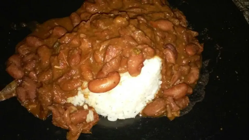 Red bean and rice seasoned with smoke turkey|Melvin Hewittさん