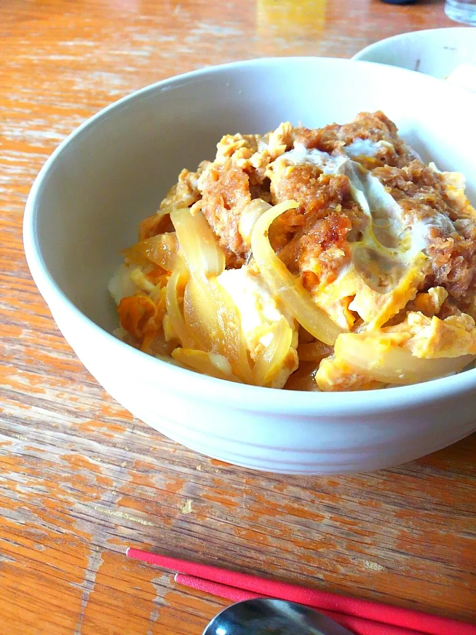 本日のお昼ご飯(´ω`)カツ丼(´ω`)|いくさん