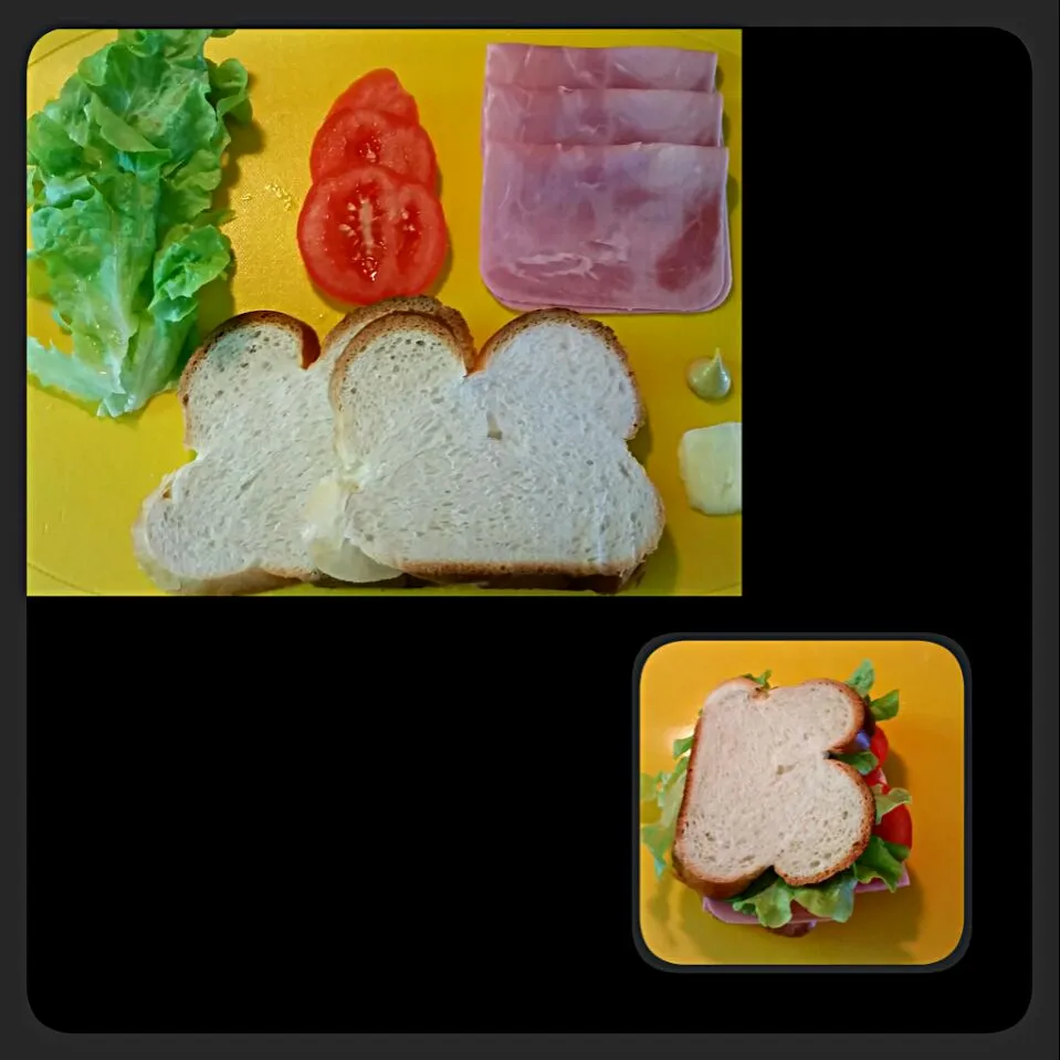 selfmade Swiss ham tomatoe sandwich|Najeskaさん