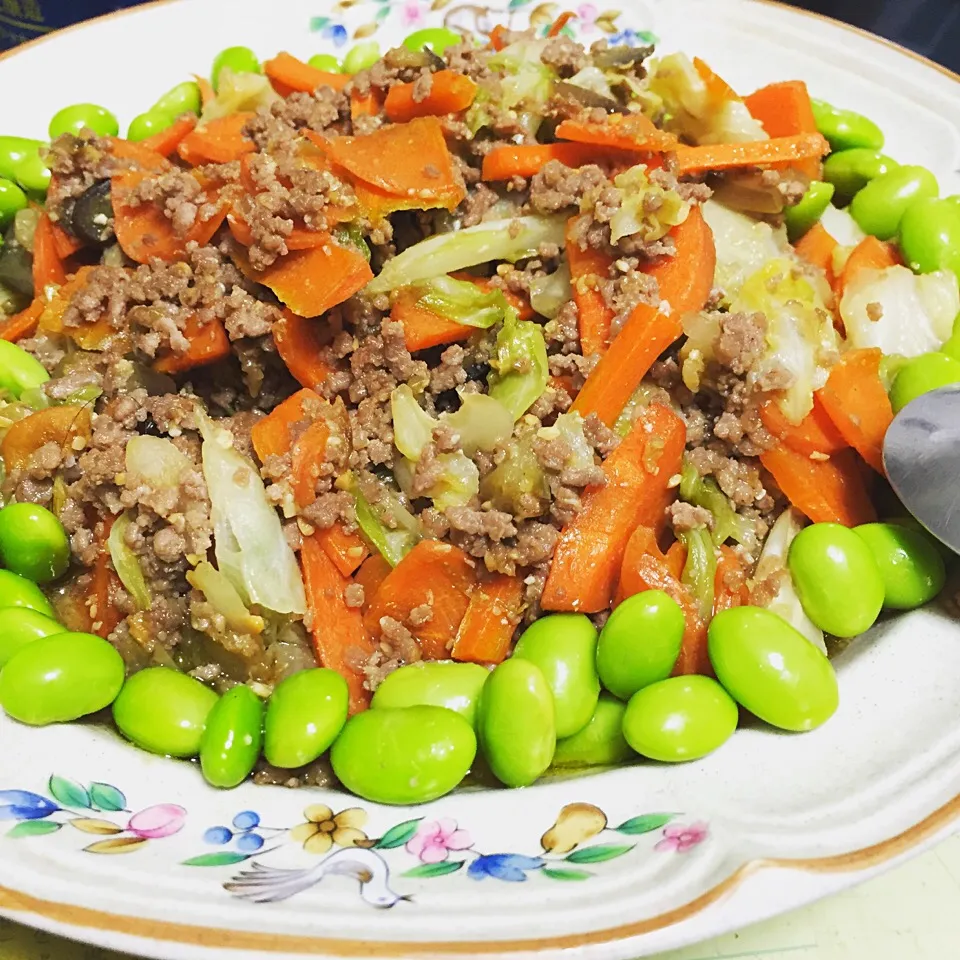 野菜たっぷり肉味噌炒め〜|ヨシコさん