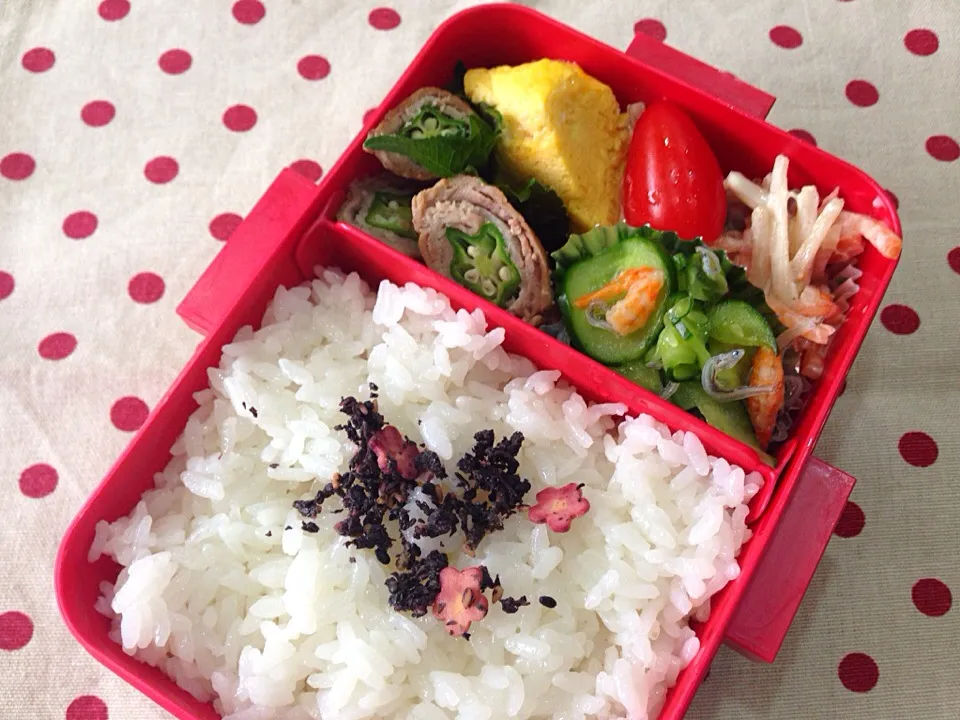 Snapdishの料理写真:6月23日 朝採れ弁当|sakuramochiさん