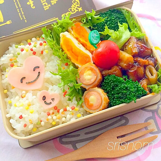 Snapdishの料理写真:2015.6.23 娘弁当|なおさん