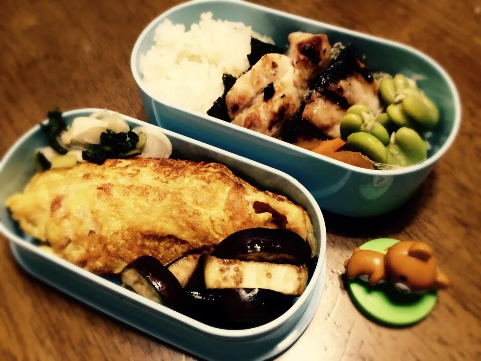 Snapdishの料理写真:昨日の夕飯いただき(=ﾟωﾟ)ﾉ弁当|もっつぁさん