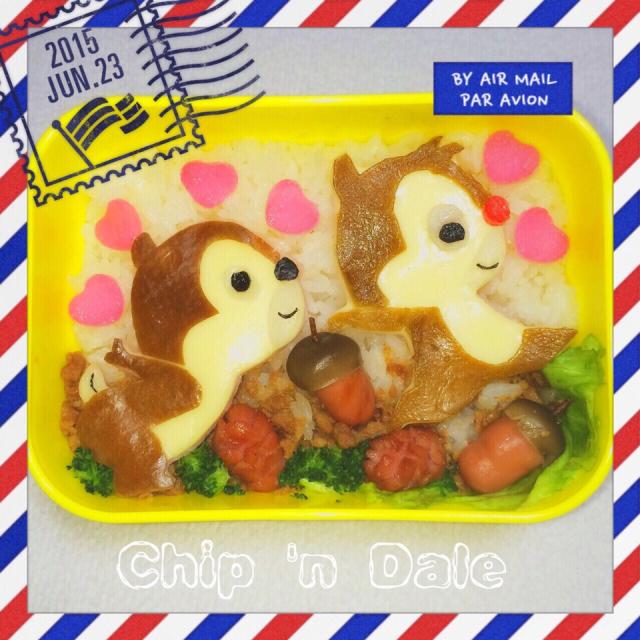 大人気 チップとデールを使ったキャラ弁のレシピ25選 Snapdish スナップディッシュ