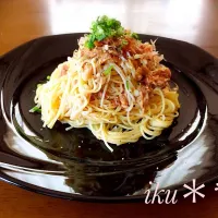 ツナと梅の冷製パスタ♡