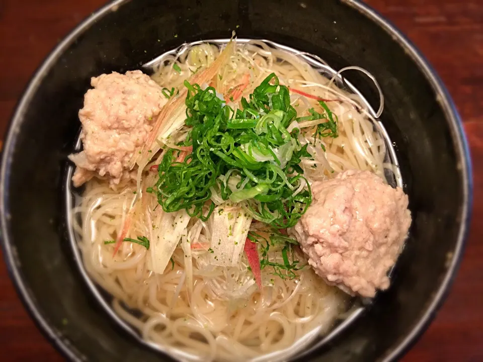 手作り鶏つくねの薬味そうめん3|半田手延べそうめんの店 阿波や壱兆さん