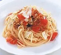 ぽん酢の冷製パスタ