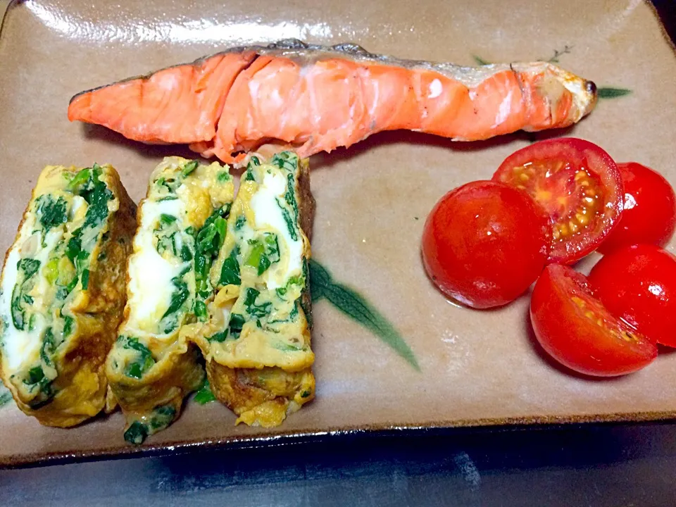 ほうれん草とえのきの卵焼き|えりさん