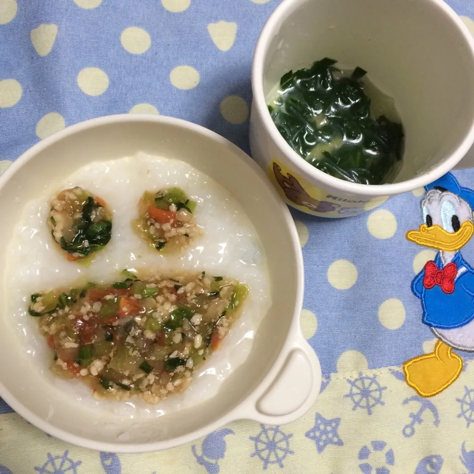 離乳食 9か月☆カラフル麻婆丼、春雨スープ|ちゃきさん