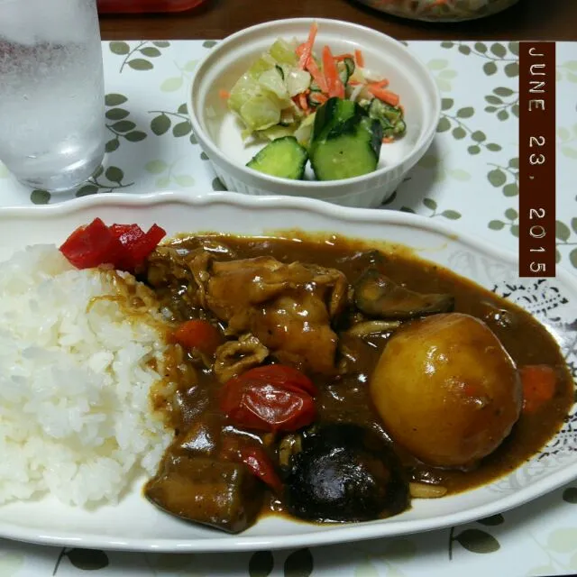 Snapdishの料理写真:ゴロゴロ夏野菜のチキンカレー🍛|♡tama♡さん