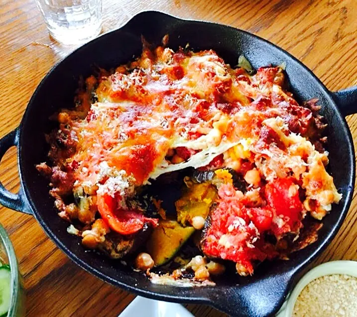 Grilled Chickpeas, eggplant, pumpkin and tomato with cheese and rosemary|Yuriさん