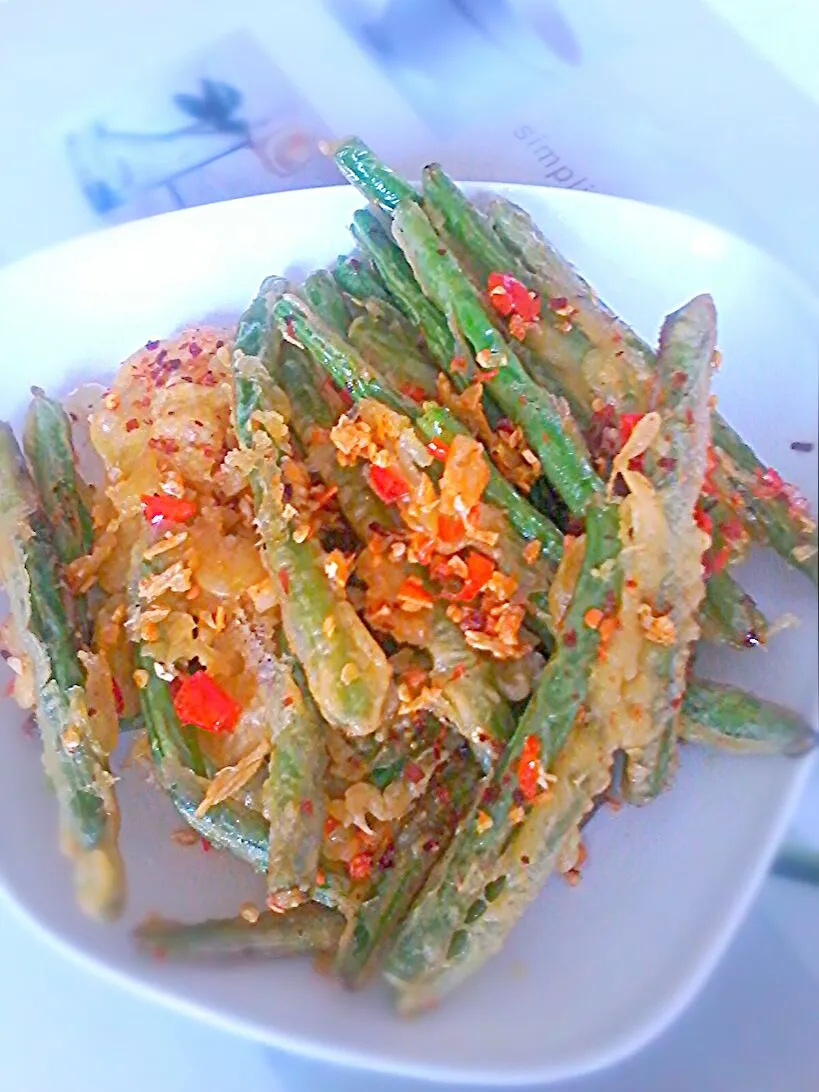 spicy stringbeans with garlic|Regina Lavetさん